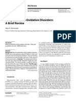 Fatty Acid Beta-Oxidation Disorders: A Brief Review