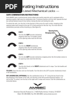 Sargent and Greenleaf Mechanical Safe Lock Guide | PDF | Lock (Security ...