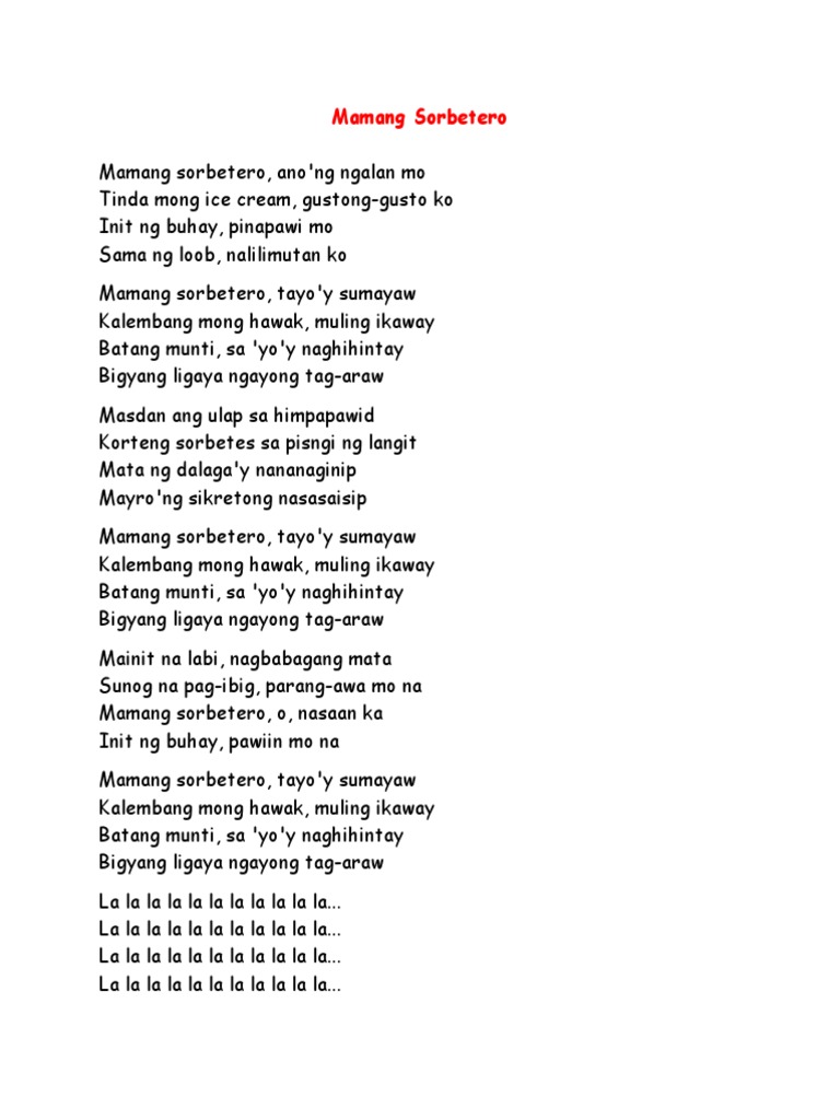 Mamang Sorbetero Pdf