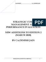 Strategic Cost Management and Performance Evaluation New Additions To Edition 2 (MARCH 2020) by Ca - Dinesh Jain