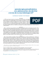 TFP-A Una Psicoterapia Psicodinámica