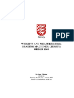 Jersey Weights and Measures Order on Egg-Grading Machines