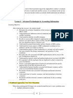 Lesson 4 - Advanced Technologies in Accounting Information: I. Traditional Approaches: User-View Orientation