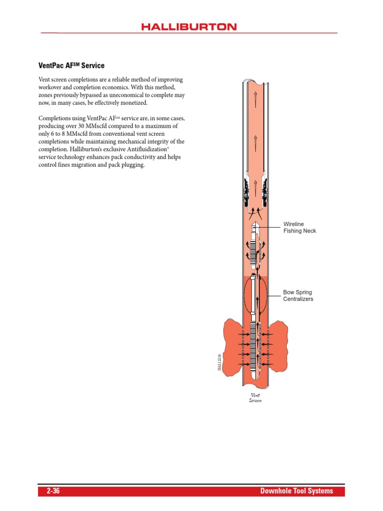 Vent Screen Halliburton | PDF | Oil Well