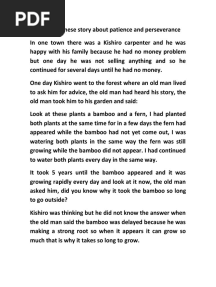 This Is A Japanese Story About Patience and Perseverance