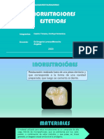 INCRUSTACIONES ESTÉTICAS CURSO RESTAURADORA II