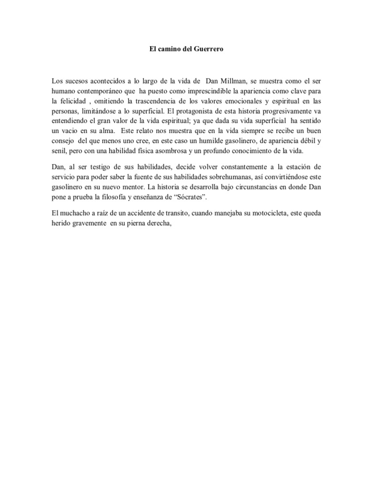 Dan Millman El Camino Del Guerrero | PDF