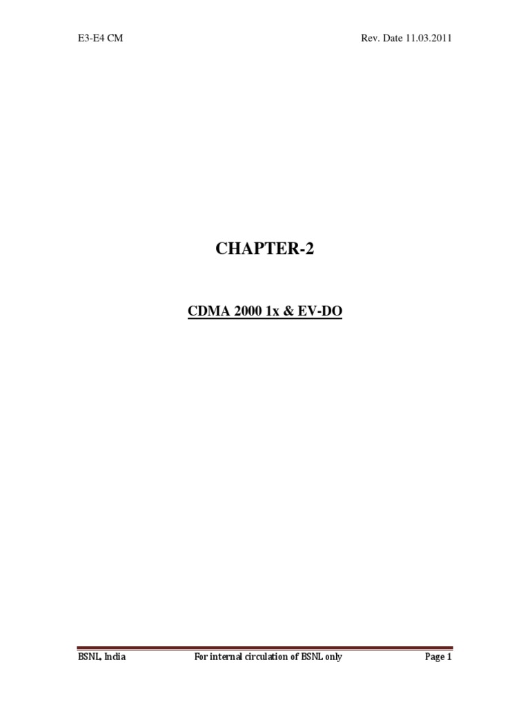 CDMA 2000 1x & EV-DO Overview | PDF | Electronics | Radio Resource ...