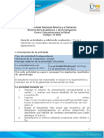 Guía de Actividades y Rúbrica de Evaluación - Tarea 1 Identificar Las Necesidades Educativas en Salud en El Departamento