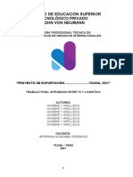 Estructura de Trabajo Final - Logistica