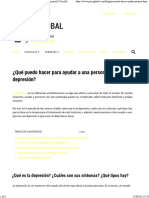 ¿Qué Puedo Hacer para Ayudar A Una Persona Con Depresión PsicoGl