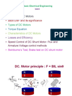 DC Motor Principles and Characteristics