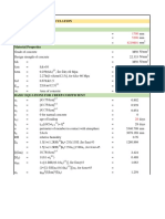 Creep Coefficient Calculation