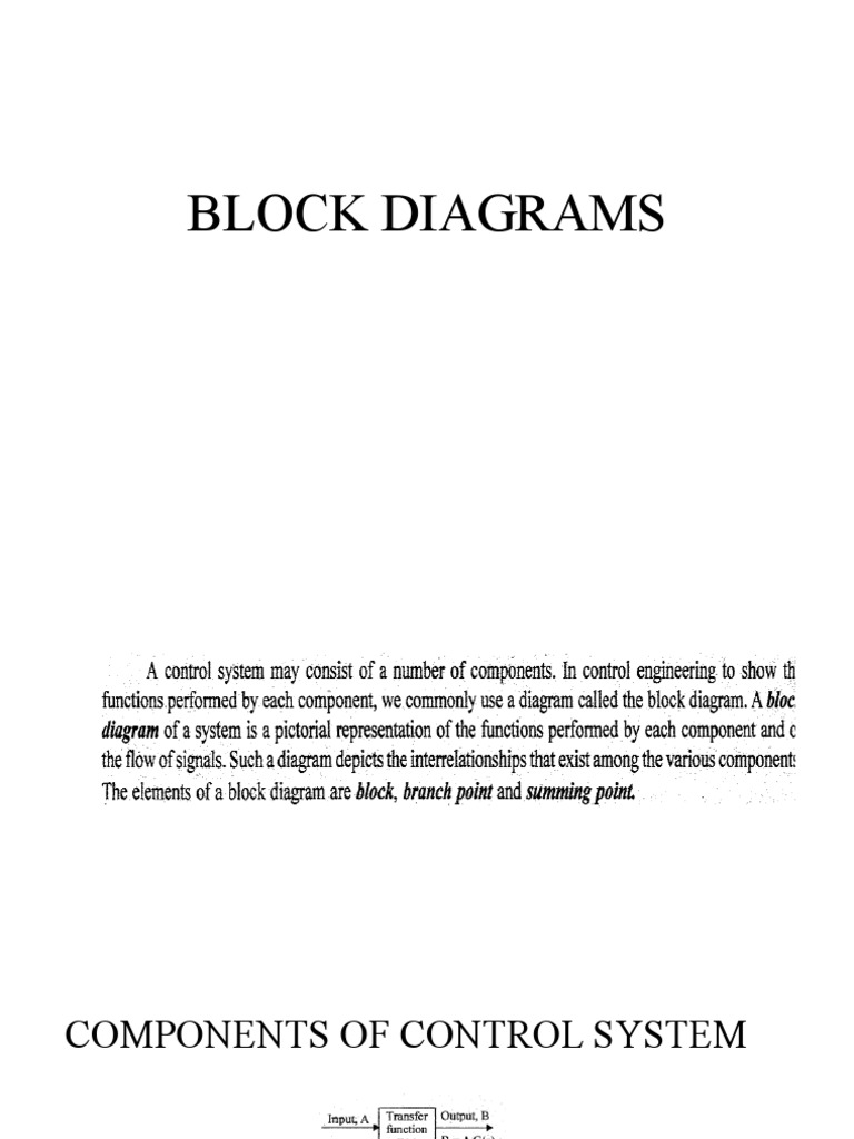 Block Diagrams | PDF