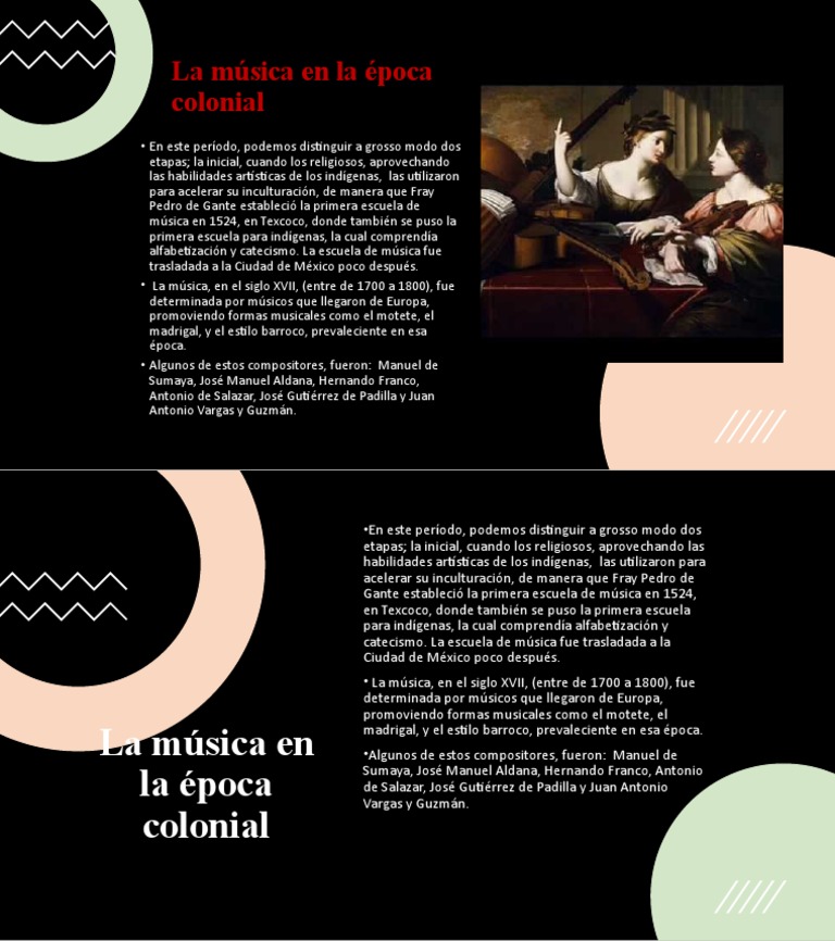 La Música en La Época Colonial | PDF