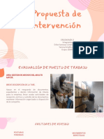 Plan de Intervencion Ergonomia II