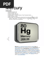 Mercury: Liquid Metal