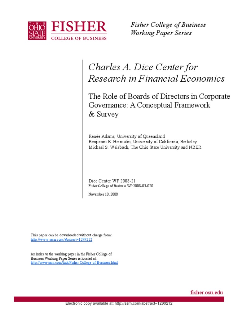 Boards of Directors in Corporate Governance | PDF | Board Of Directors ...