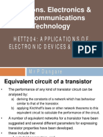 BSC Hons. Electronics & Telecommunications Technology: Hett204: Applications of Electronic Devices & Circuits