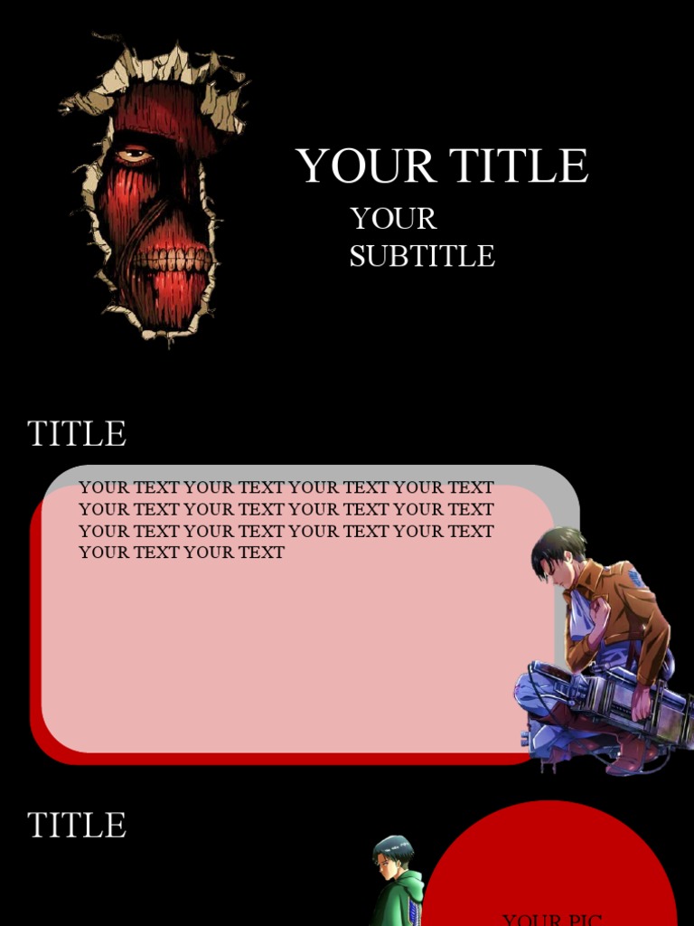 Attack On Titan PP Templates | PDF