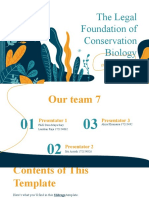 Kelompok 7 - The Legal Foundation of Conservation Biology - Kelas 4A