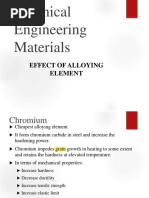 Engg - Materials - Effect of Alloying Element