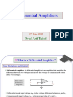 Differential Amplifiers: Syed Asif Eqbal