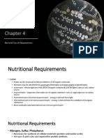 Chapter 4 Bacterial Growth Requirements