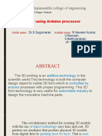 Adhiparasakthi College of Engineering: 3D Printer Using Arduino Processor