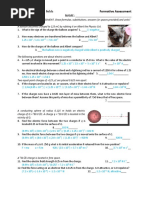 Topic 5.1 - Electric Fields Formative Assessment NAME