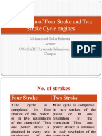 Comparison of Four Stroke and Two Stroke Cycle Engines