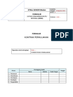 Format Kontrak Kuliah Sesuai SPMI