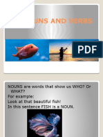 Nouns and Verbs Worksheet Templates Layouts - 129422