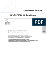 Daikin FHQ P SkyAir Ceiling Suspended Operation ManualOct2018