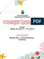 Weekly Handout - Aglaonema - Week 20