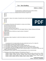 Data Handling Test Questions