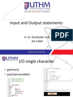 Input and Output Statements - 1