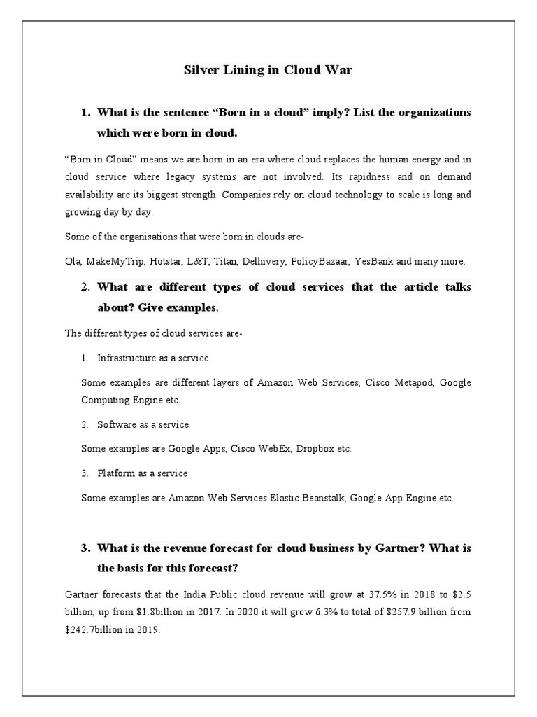 Cloud Computing: Trends and Insights | PDF | Cloud Computing | Software ...