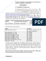 Dr. SSBUICET Fee Notice for BE, ME, MSc Students