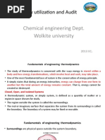 Energy Utilization and Audit: Chemical Engineering Dept. Wolkite University