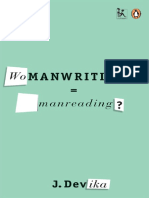 Womanwriting Manreading - J Devika