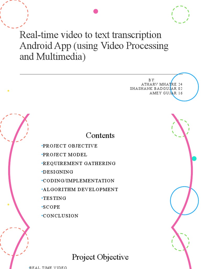 Real-Time Video Transcription App | PDF | Speech Recognition | Computing