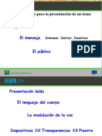 Consejos utiles para presentar un tema