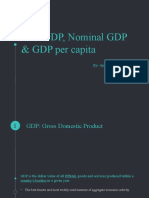 Real GDP, Nominal GDP & GDP Per Capita: By-Ankit Pokhrel