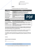 Schedule of Benefits: Entitlements Details