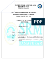 SRM Institute Computer Networks Lab Report