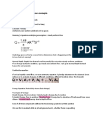 Open-Channel Flow Concepts: Continuity Equation