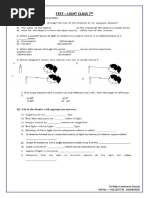 TEST---LIGHT CLASS 7th