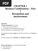 Business Combinations - Part 1 Recognition and Measurement