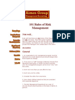 101 Rules of Risk Management